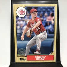 Sonny Gray 2022 Topps Series 1 1987 Design Insert #T87-46 Cincinnati Reds