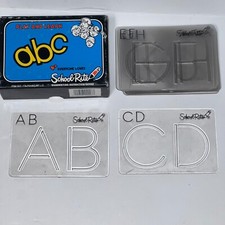 Giant Alphabet Templates Uppercase Capital Letters by School Rite for Beginners