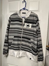 Eptm Epitome XXL Contemporary Clothing Bomber jacket Black White USA Made poly