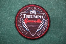 Classic Triumph Bonneville - Iron/Sew On Patch Biker Ton Up Boys No1886