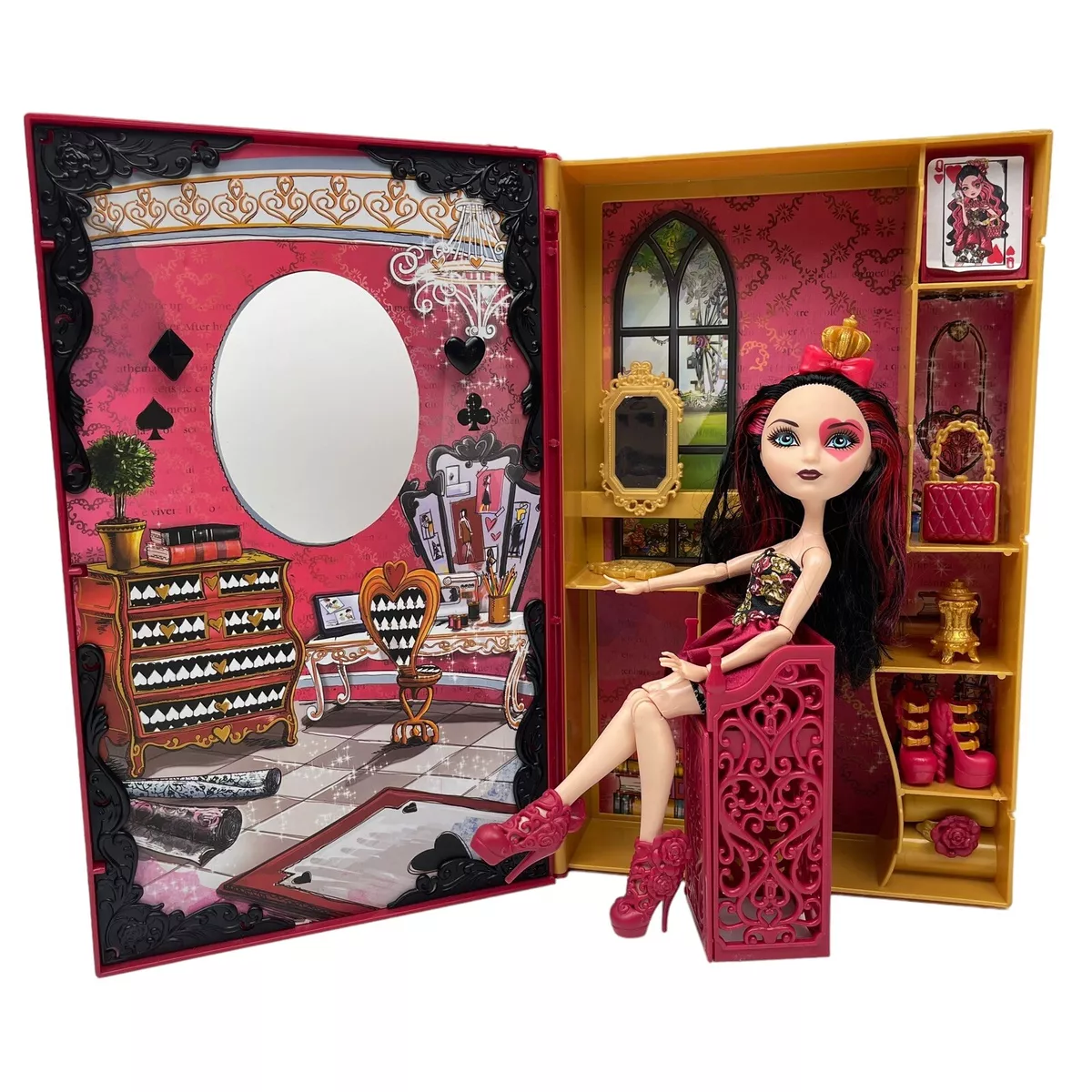 Ever After High LIZZIE HEARTS Spring Unsprung Book Playset with Doll NEW