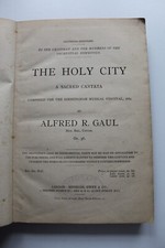 The Holy City Alfred Gaul Antique Sheet Music Novello Sacred Cantata Victorian S