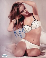 ROSIE HUNTINGTON WHITELEY signed Autogramm 20x25cm DARK MOON in Person autograph
