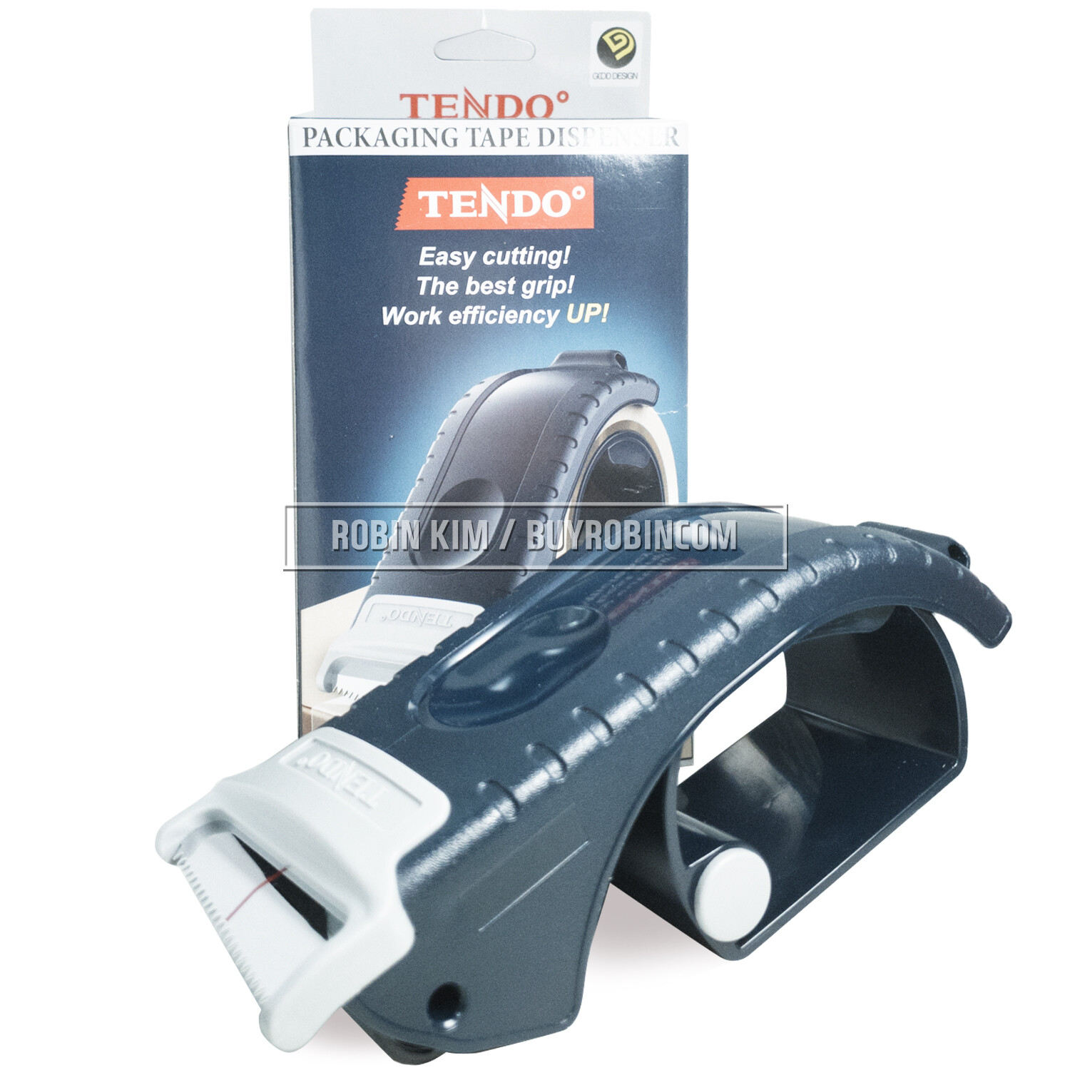 TENDO Packaging Tape Dispenser SY123 Easy Cutting Best Grip Blade of