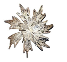 Broche en filigrane d'argent poinçonnée 925