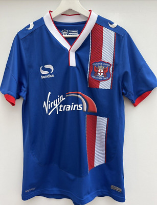 CARLISLE UNITED 2015/16 Home Football Shirt Sondico Short Sleeve Mens Small S