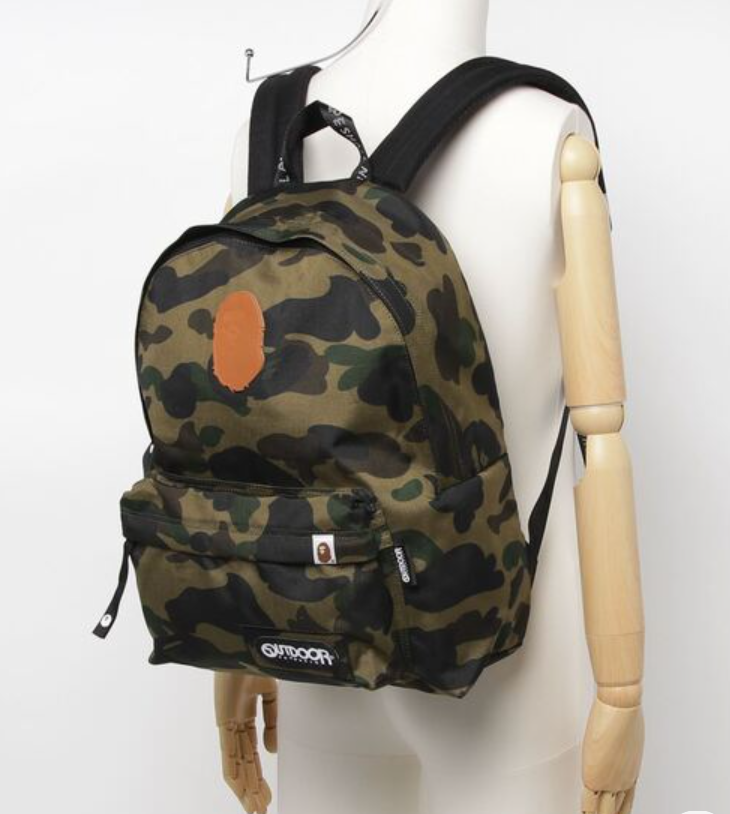 A bathing ape 1st BAPE OUTDOOR 迷彩バックパック BAPE X OUTDOOR PRODUCTS 1ST CAMO DAY PACK - YELLOW – Undefeated