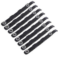 8 Pack Chassis Hard Drive Mounting Plastic Rails,Black
