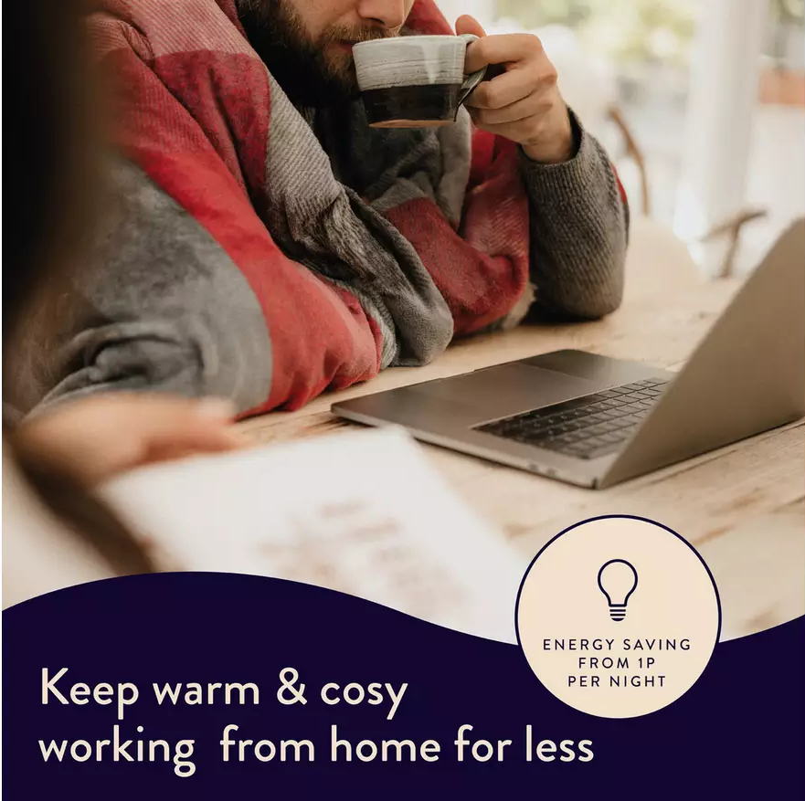 Dreamland 16773 Sherpa Heated Overblanket Single Electric Blanket