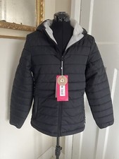 Peter Storm Black Padded Coat/jacket 10 Bnwt