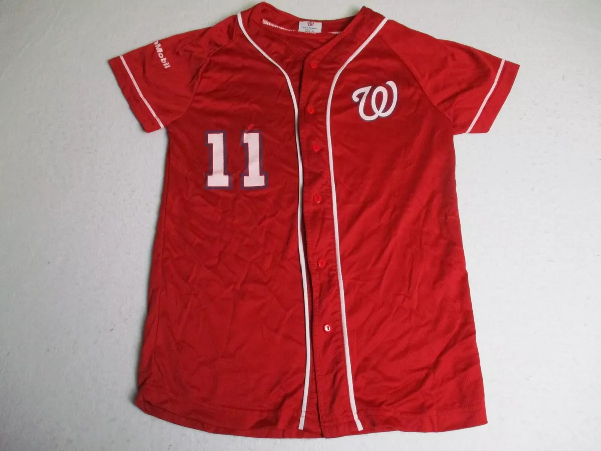 Ryan Zimmerman Washington Nationals 11 Red Jersey Youth XL DC Red
