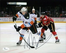 Nick Ritchie San Diego Gulls Signed 8x10 Matte Photo JSA Authenticated
