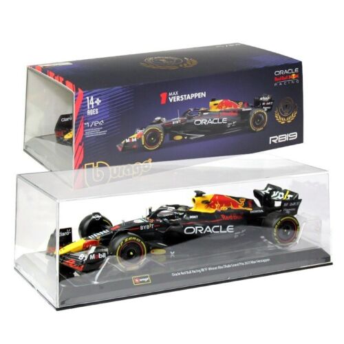F1 1:24 Scale Max Verstappen Red Bull Racing RB19 Diecast Car Driver Case Model - Picture 2 of 16