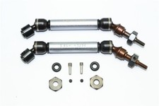 GPM Gunmetal Steel Front CVD Driveshaft Set Traxxas 4x4 Slash Rustler Stampede