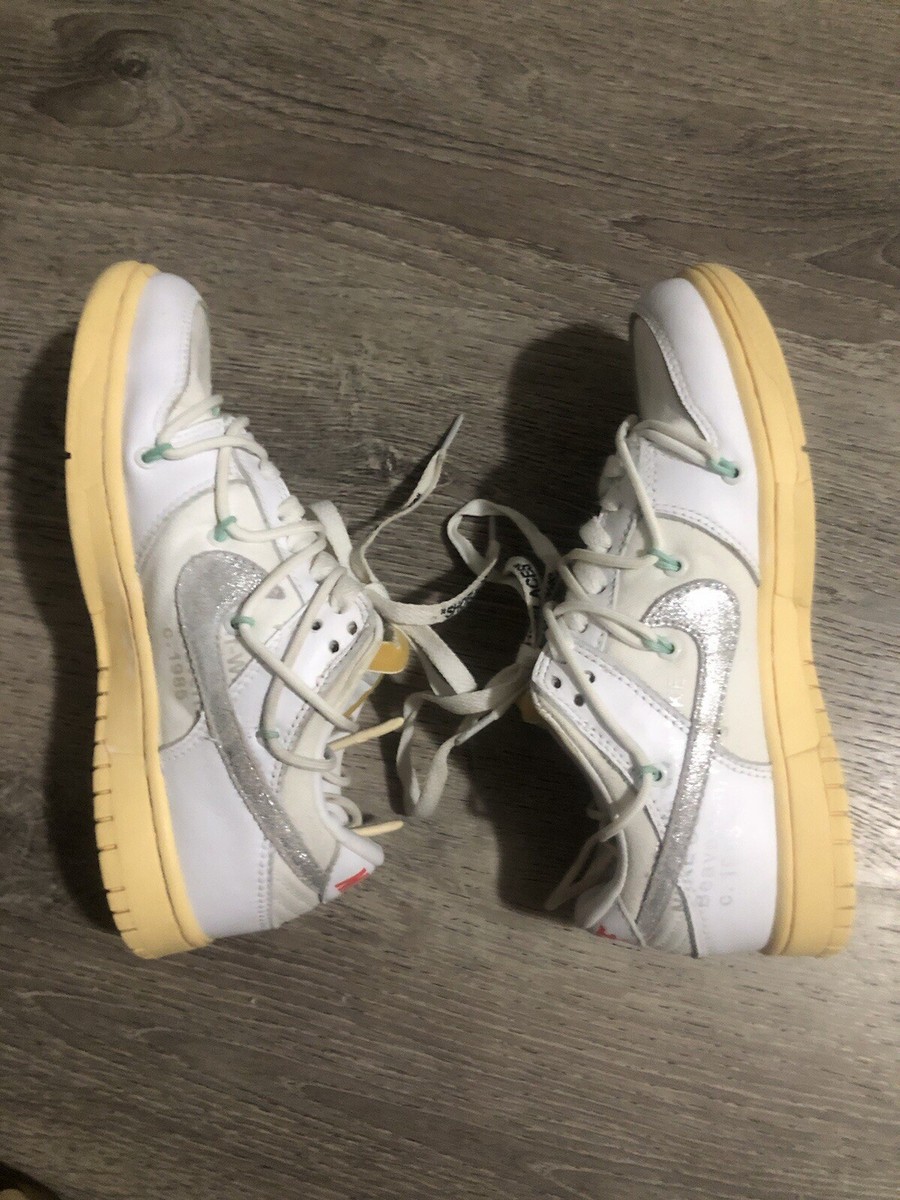 Size 5 - Nike Off-White x Dunk Low Lot 01 of 50 195240890938| eBay