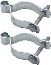 2 Pcs Chain Link Fence Gate Post Hinge for Outside Diameter Post/Pipe Pressed