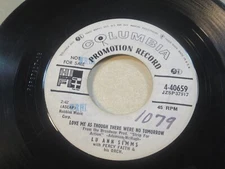 LU ANN SIMMS LOVE ME THOUGH THERE WERE NO COLUMBIA 45 PROMO 4-40659 WRHI STATION