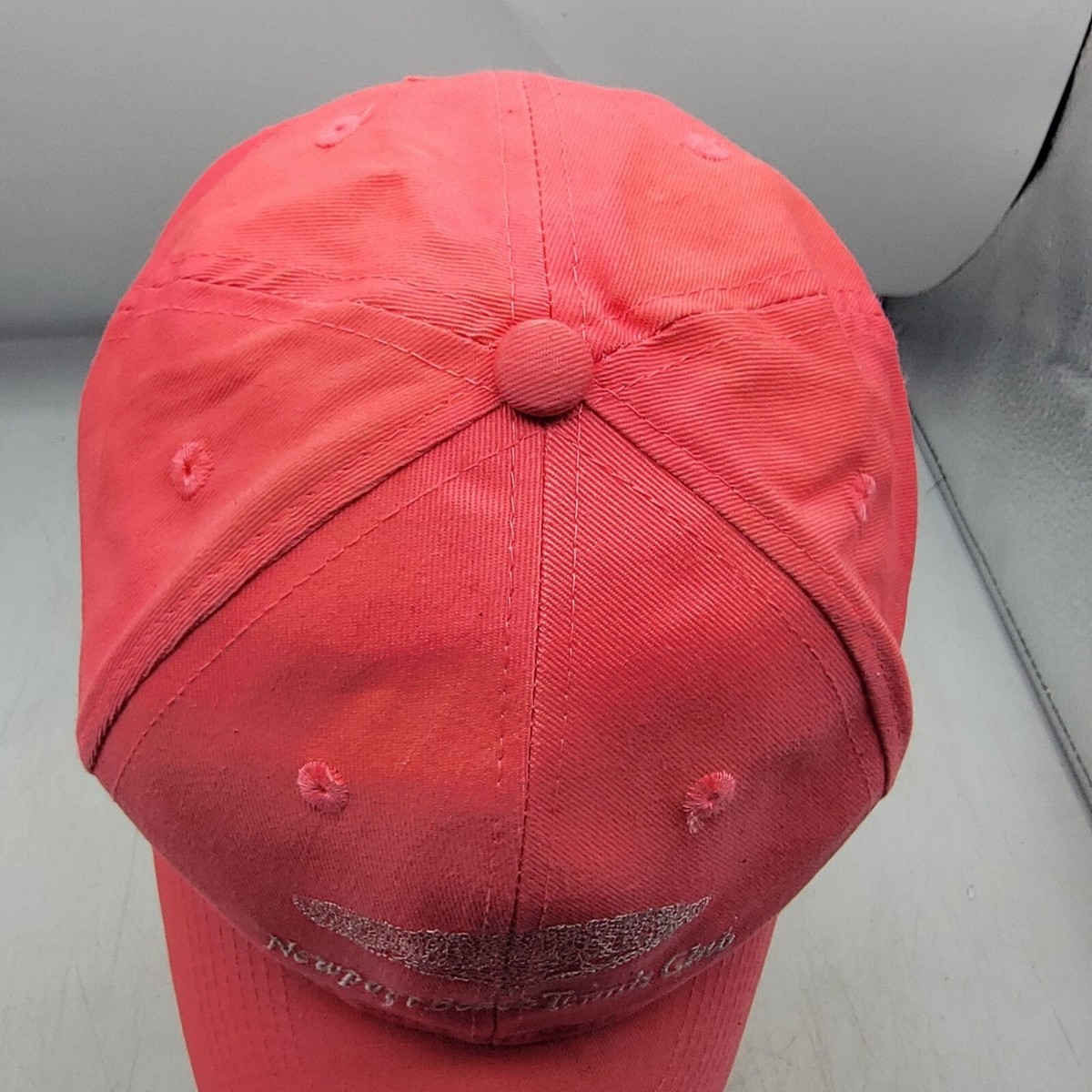 Newport Beach Tennis Club Adults Coral Pink Hat Cap Casual  display picture 2