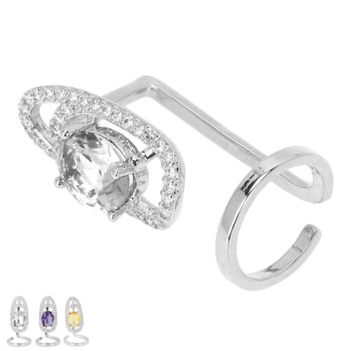 Anello Unghie Strass Lucido Delicato Copri Unghie Anello Gioielli Gi L2S - Foto 19 di 31
