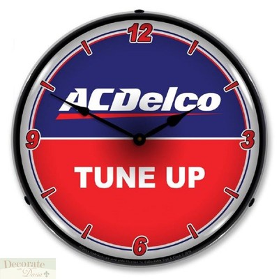 Ac Delco Tune Up Red Blue Logo Wall Clock 14 Led Light Backlit Gm Made Usa New 759740681887 - Led Backlit Wall Clock Ac Delco Tune Up Red Blue Logo Wall Clock 14 Led Light Backlit Gm Made Usa New 759740681887 - Led Backlit Wall Clock