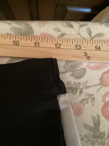 FOREVER 21 women's wide leg palazzo pants sz S black with red/white side stripes - Picture 8 of 11