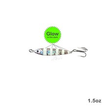 Fish WOW! 1.5oz Fishing Mega Live Metal Bait Fish Jigs bait Holographic Lure New