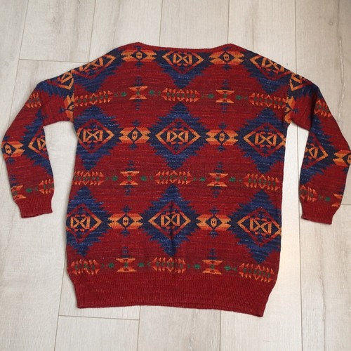 Denim Supply Ralph Lauren Sweater Womens size m Aztec Southwest Knit Fireball - Picture 8 of 8