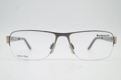 Brille Business Line 3341 CARBON Silber Gold Grau Halbrand Brillengestell Neu