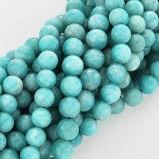 Blue Amazonite Beads Natural Smooth round Beads Natural Gemstone 6mm 8mm 10mm