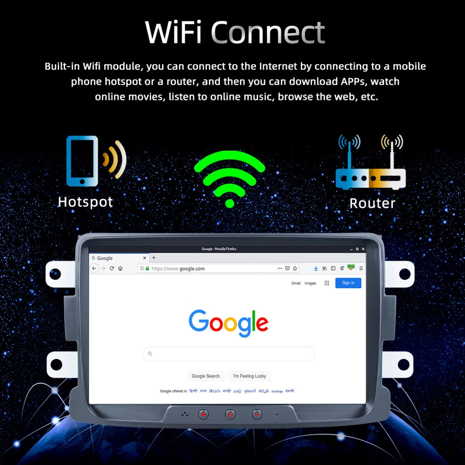 32G CarPlay Car Radio Stereo Android 12 Touch Screen BT GPS Nav WIFI For Renault - Изображение 4 из 4