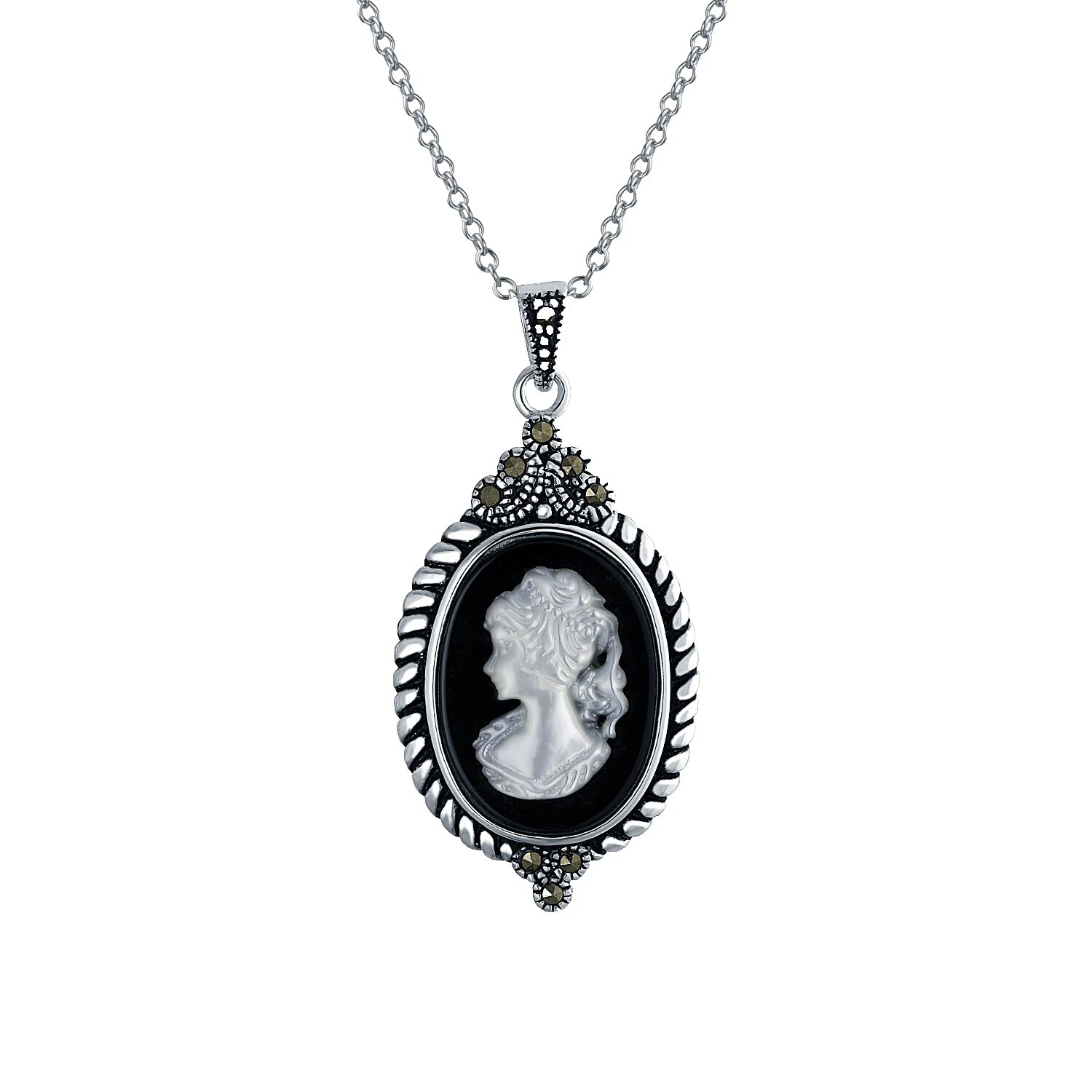 Marcasite Silver Plated Fashion Necklaces & Pendants