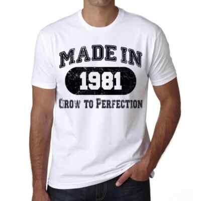 ULTRABASIC Herren T-Shirt Perfektion wachsen Made 1981 Grow to