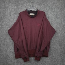 Zero Restriction Golf Jacket Mens L Large Red Houndstooth Pullover Golfing