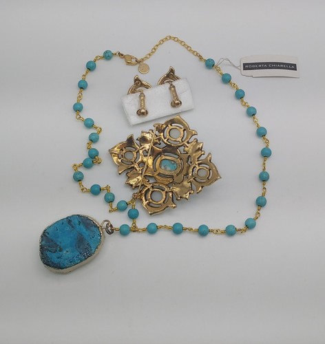Sarah Coventry Remembrance Set Roberta Chiarella Necklace Vintage Jewelry Lot - Picture 5 of 5