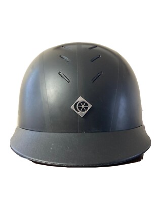 charles Owen Equestrian helmet, Ayr8, Size 7  1/8 Black Charles Owen Ayr8 Black Suede Horseback Riding Helmet Size 7  main image 2