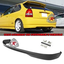 Fits 96-00 Honda Civic Ek 3dr Hatchback Ctr Tr-style Rear Bumper Lip Urethane