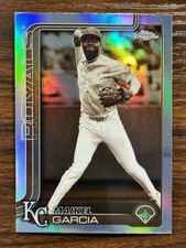 2025 Topps Chrome Update Maikel Garcia Royals Base Sepia Refractor #USC70