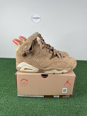 Size 8 - Jordan 6 Retro x Travis Scott Mid British Khaki - Lightly Used