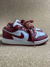 Nike Air Jordan 1 Low SE GS White Dune Red Lo...