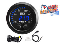 Universal 52mm Water Temperature Gauge with Alarm and 1/8 Npt Sensor Car Digi...