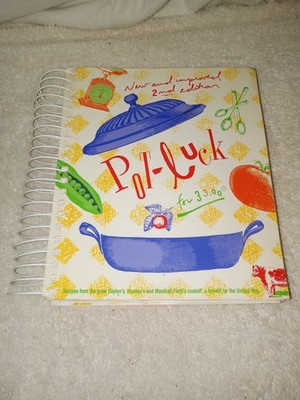 Pot-luck for 33,000 Recipe Cookbook New Improved 2nd Ed. Hudson's Spiral Bound