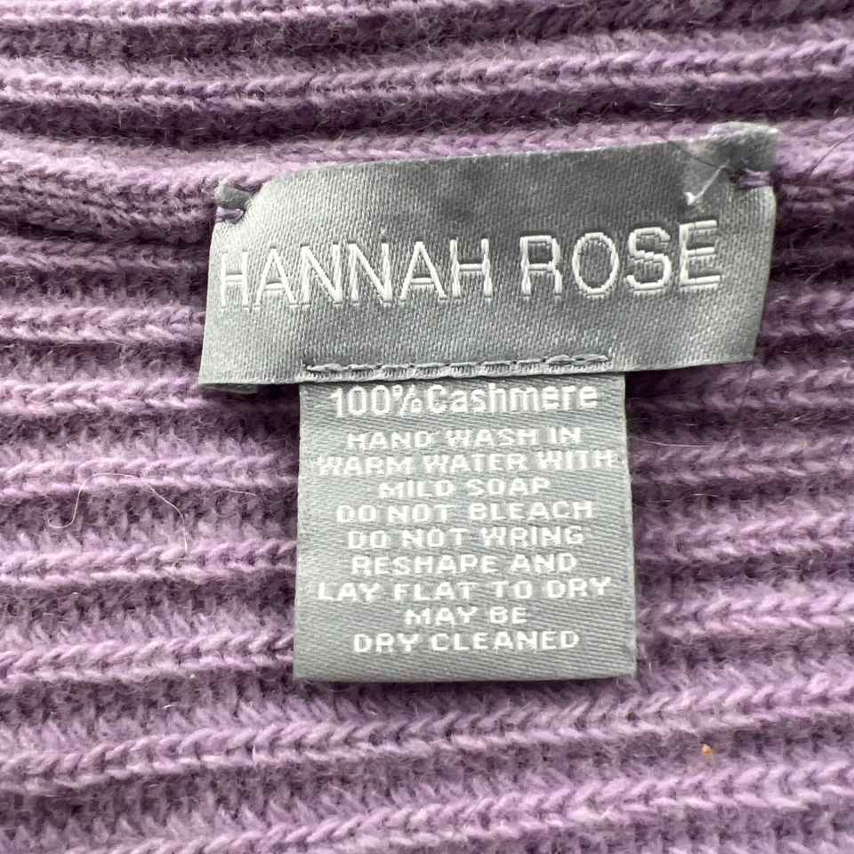 Gorro acanalado de cachemir gorra violeta silencioso de lujo minimalista simple unisex elegante Foto 3 de 4