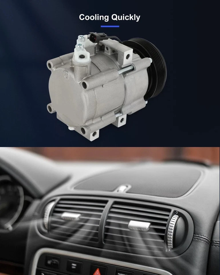 Kit de compresor de aire acondicionado para Lincoln Town Car 2006-2011 UAC KT2086 Foto 3 de 4