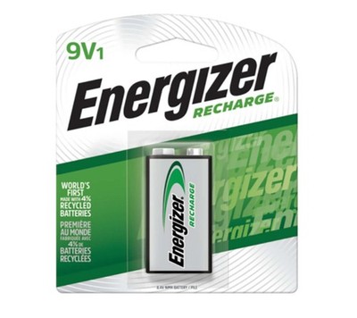 Energizer Recharge (1 pack) Rechargeable 9V Battery #NH22NBP