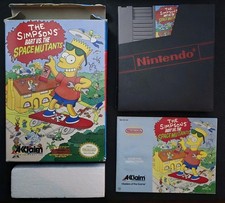 BART VS THE SPACE MUTANTS - 1990 Acclaim Nintendo NES - Complete w/ Box & Manual