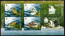 Romania 2012, Mi#6629-33=Bl 534, Sc#5368-72, S/S, birds, MNH! Only 500 issued!