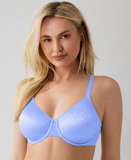 Wacoal Women's Back Appeal Underwire Contour Bra Blue Hydra NWT 42DD