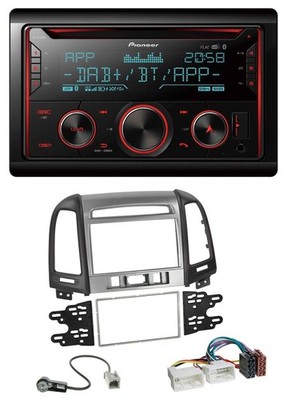 Pioneer 2DIN DAB MP3 Bluetooth USB CD Autoradio für Hyundai Santa Fe 3 Schalter