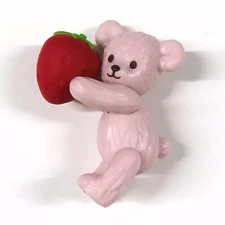 Tully's Coffee Strawberry Fuchibear Trading Figure 2nd Ed. Limited 50mm