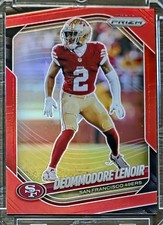2025 Panini Prizm Deommodore Lenoir Red *RARE* Prizm- SAN FRANCISCO 49ERS 